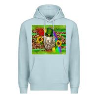 Blue Mist st patricks sheep sunflowers rainbow serape leopard glitter Premium Hoodie - Artiststas