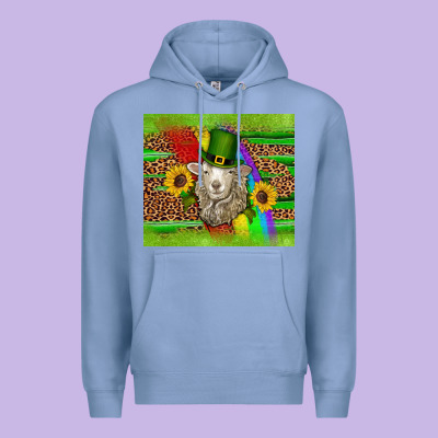 St Patricks Sheep Sunflowers Rainbow Serape Leopard Glitter Premium Hoodie Designed By Artiststas