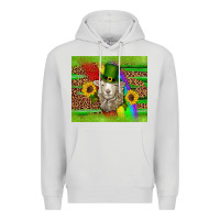 Dove Grey st patricks sheep sunflowers rainbow serape leopard glitter Premium Hoodie - Artiststas