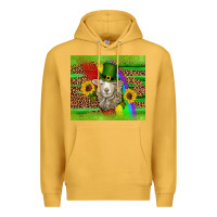Mustard st patricks sheep sunflowers rainbow serape leopard glitter Premium Hoodie - Artiststas