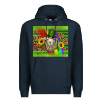 Navy st patricks sheep sunflowers rainbow serape leopard glitter Premium Hoodie - Artiststas