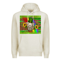 Oatmeal Heather st patricks sheep sunflowers rainbow serape leopard glitter Premium Hoodie - Artiststas