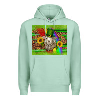 Seafoam st patricks sheep sunflowers rainbow serape leopard glitter Premium Hoodie - Artiststas