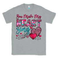 Heather Grey you make my heart sing Classic Tee - OliviaCreatesArt