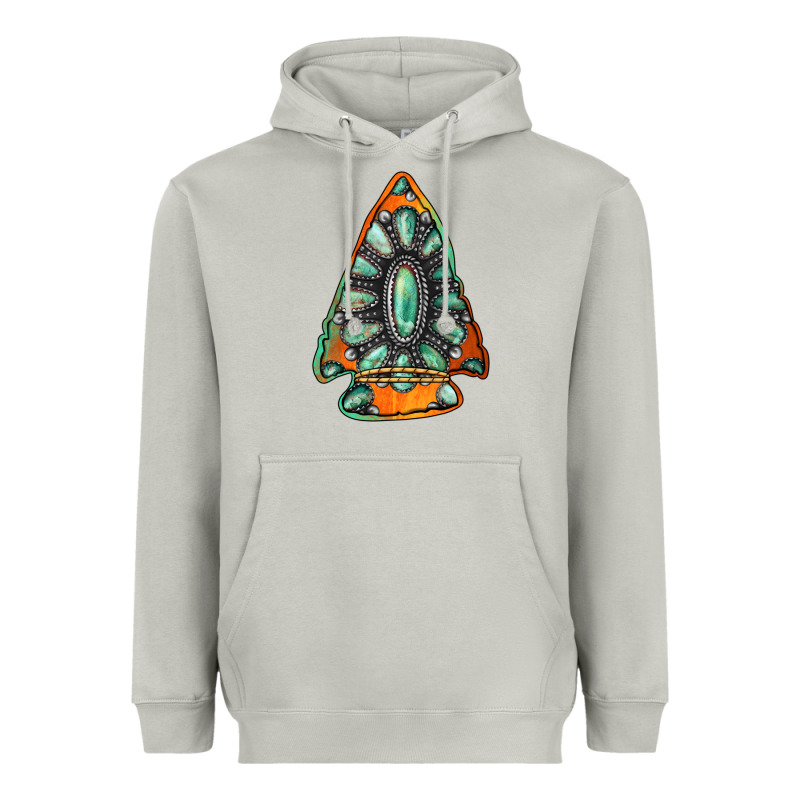 Gemstone Arrowhead Heavyweight Hoodie by Jasminsmagicworld | Teevron