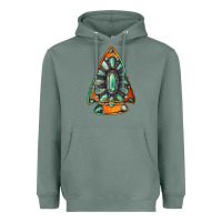 Sage gemstone arrowhead Heavyweight Hoodie - Jasminsmagicworld