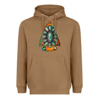 Toasted Coconut gemstone arrowhead Heavyweight Hoodie - Jasminsmagicworld