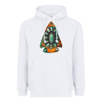 White gemstone arrowhead Heavyweight Hoodie - Jasminsmagicworld