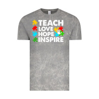 Cloud Rock Teach Love Hope Inspire Vintage Tee - CowhideDigitalArt