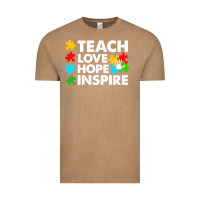Vintage Coffee Teach Love Hope Inspire Vintage Tee - CowhideDigitalArt