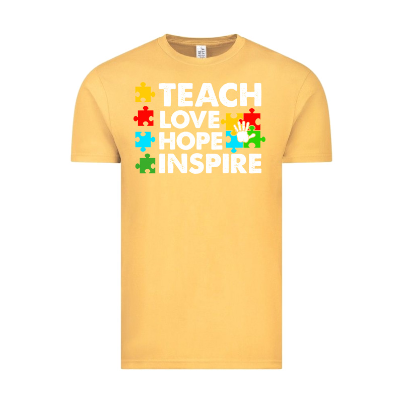 Teach Love Hope Inspire Vintage Tee by CowhideDigitalArt | Teevron