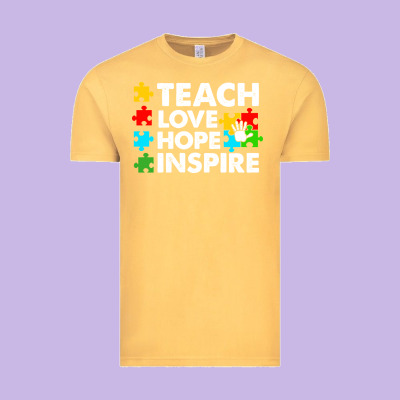 Teach Love Hope Inspire Vintage Tee Designed By Cowhidedigitalart