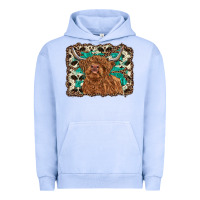 Pigment Grape Ice highland cow western background Urban Hoodie - RanaPortraitStore