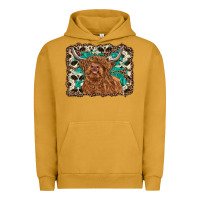 Pigment Peanut Butter highland cow western background Urban Hoodie - RanaPortraitStore