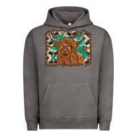 Pigment Tornado highland cow western background Urban Hoodie - RanaPortraitStore