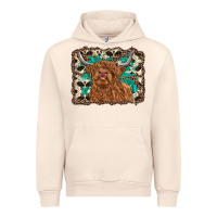 Sandshell highland cow western background Urban Hoodie - RanaPortraitStore