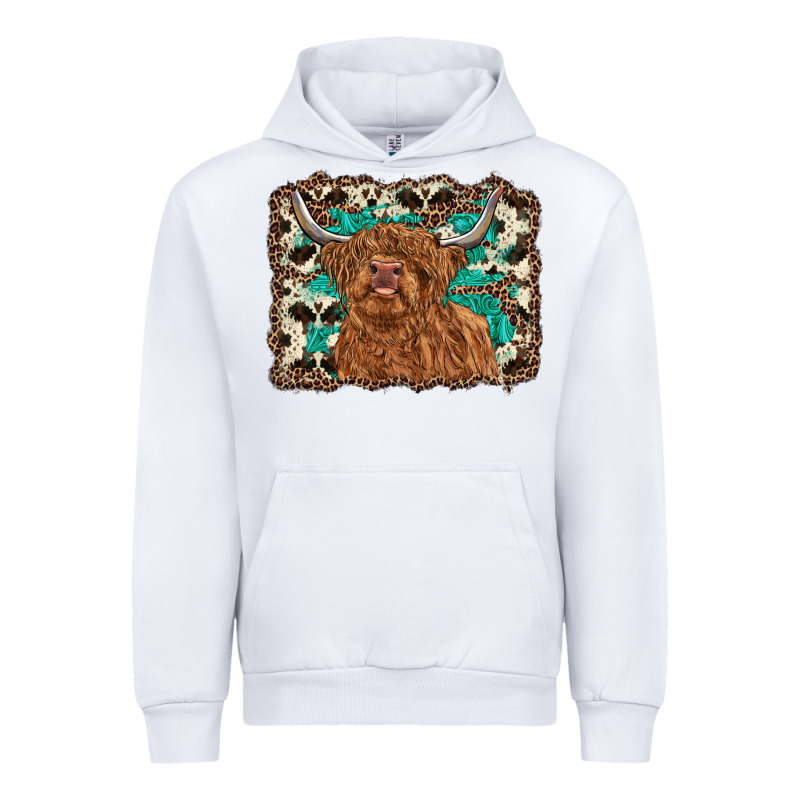 Highland Cow Western Background Urban Hoodie by RanaPortraitStore | Teevron