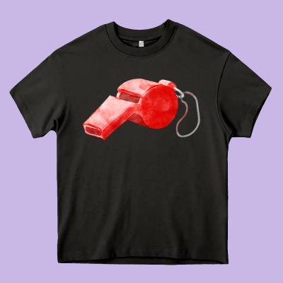 Whistle  Fa Element Heavy Core Tee Designed By Fadigitalartstudio