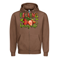 Chestnut feeling berry cute strawberry Zipper Hoodie - Jasminsmagicworld