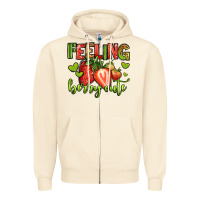 Sandshell feeling berry cute strawberry Zipper Hoodie - Jasminsmagicworld