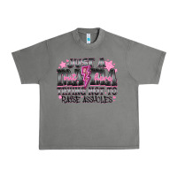 Tornado Just a Mama Out Here Trying Not To Raise Assholes Urban Heavy Tee - CowhideDigitalArt