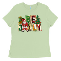 Matcha be jolly santa christmas Ladies Tee - FaDigitalArtStudio