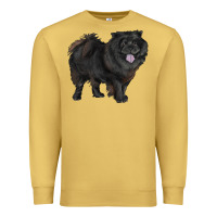 Antique Gold black chow chow Premium Sweatshirt - RanaPortraitStore