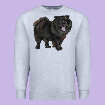 Black Chow Chow Premium Sweatshirt Designed By Ranaportraitstore
