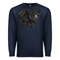 Navy black chow chow Premium Sweatshirt - RanaPortraitStore