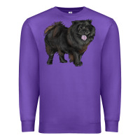 Purple black chow chow Premium Sweatshirt - RanaPortraitStore