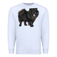 White black chow chow Premium Sweatshirt - RanaPortraitStore