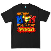 Black Autism mom what's your superpower Mother's Day Premium Tee - FaDigitalArtStudio