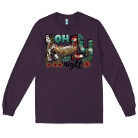 Plum oh holy night Long Sleeve Tee - CowhideDigitalArt