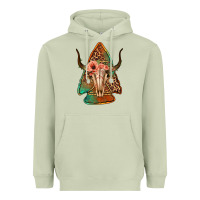 Matcha bullskull arrowhead Heavyweight Hoodie - Jasminsmagicworld