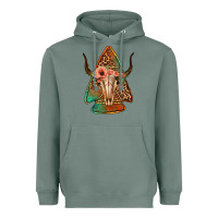 Sage bullskull arrowhead Heavyweight Hoodie - Jasminsmagicworld