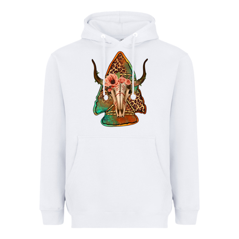 Bullskull Arrowhead Heavyweight Hoodie by Jasminsmagicworld | Teevron