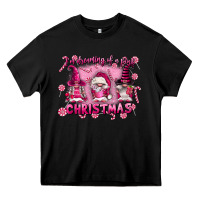 Black i'm dreaming of a pink christmas Heavy Core Tee - FaDigitalArtStudio
