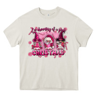 Cream i'm dreaming of a pink christmas Heavy Core Tee - FaDigitalArtStudio