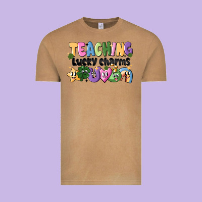 Teaching Lucky Charms Vintage Tee Designed By Cowhidedigitalart