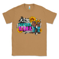 Toasted Coconut cowgirl mama with boots and sunflowers and cowhide Classic Tee - Artiststas