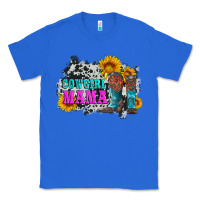 True Royal cowgirl mama with boots and sunflowers and cowhide Classic Tee - Artiststas