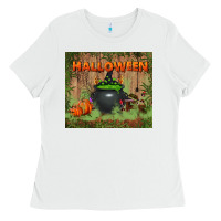 Halloween Tumbler Ladies Tee | Teevron