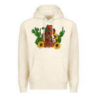 Tofu western horse cowboy hat cactus sunflowers Premium Hoodie - Artiststas
