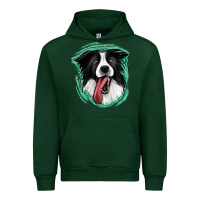 Forest Green border collie Urban Hoodie - Jasminsmagicworld