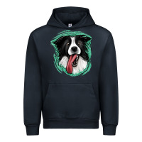 Navy border collie Urban Hoodie - Jasminsmagicworld