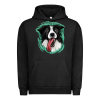 Pigment Black border collie Urban Hoodie - Jasminsmagicworld