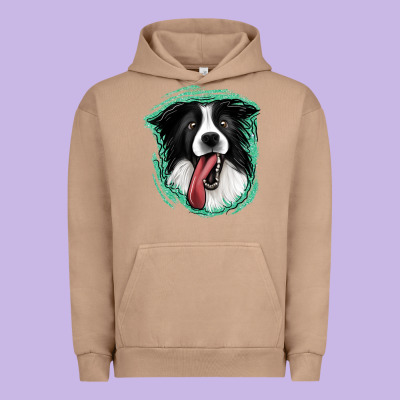 Border Collie Urban Hoodie Designed By Jasminsmagicworld