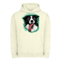 Pigment Pistachio border collie Urban Hoodie - Jasminsmagicworld