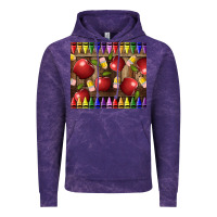 Cloud Purple Crayons And Apples Vintage Hoodie - LillyAllenDesigns