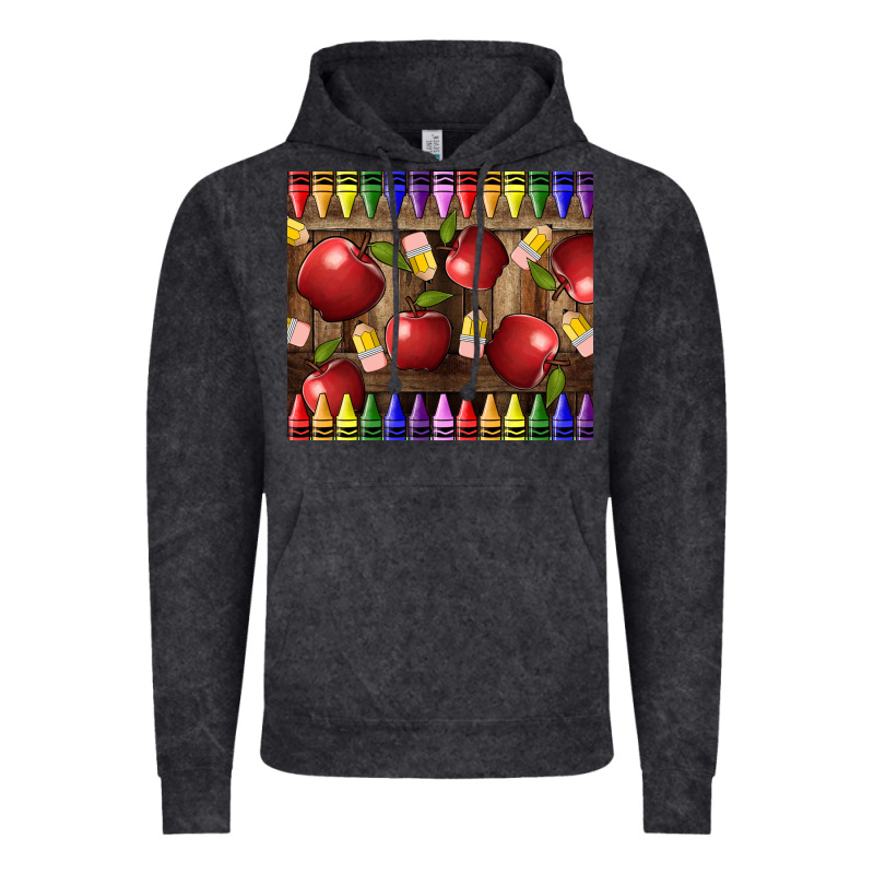 Crayons And Apples Vintage Hoodie by LillyAllenDesigns | Teevron